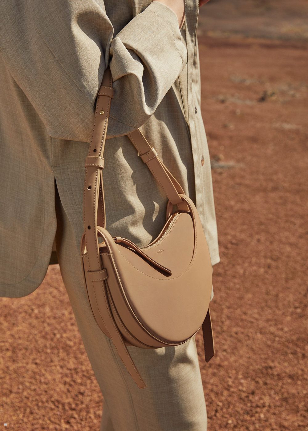 Beige Polène Numéro Dix Bags | CLI-249317