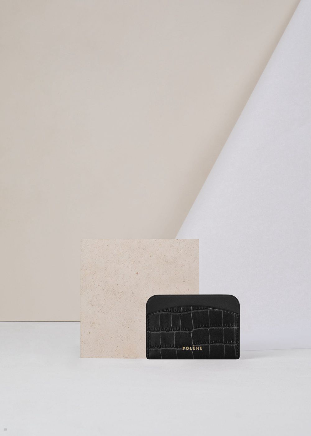 Black Polène Card Holder Wallets | CKB-910758