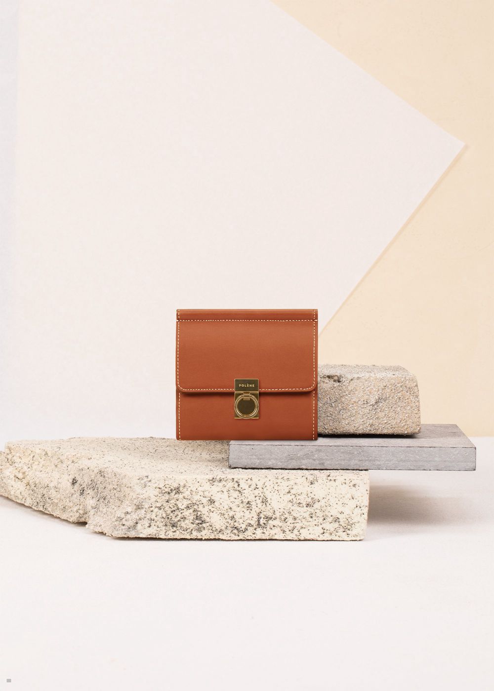 Brown Polène Numéro Sept Wallets | ACD-643798