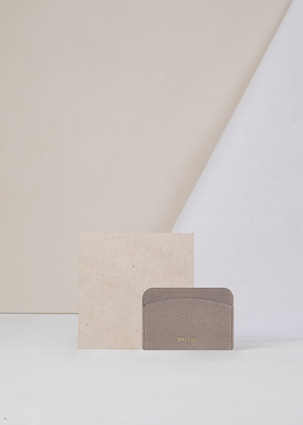 Grey Polène Card Holder Wallets | WRN-874521